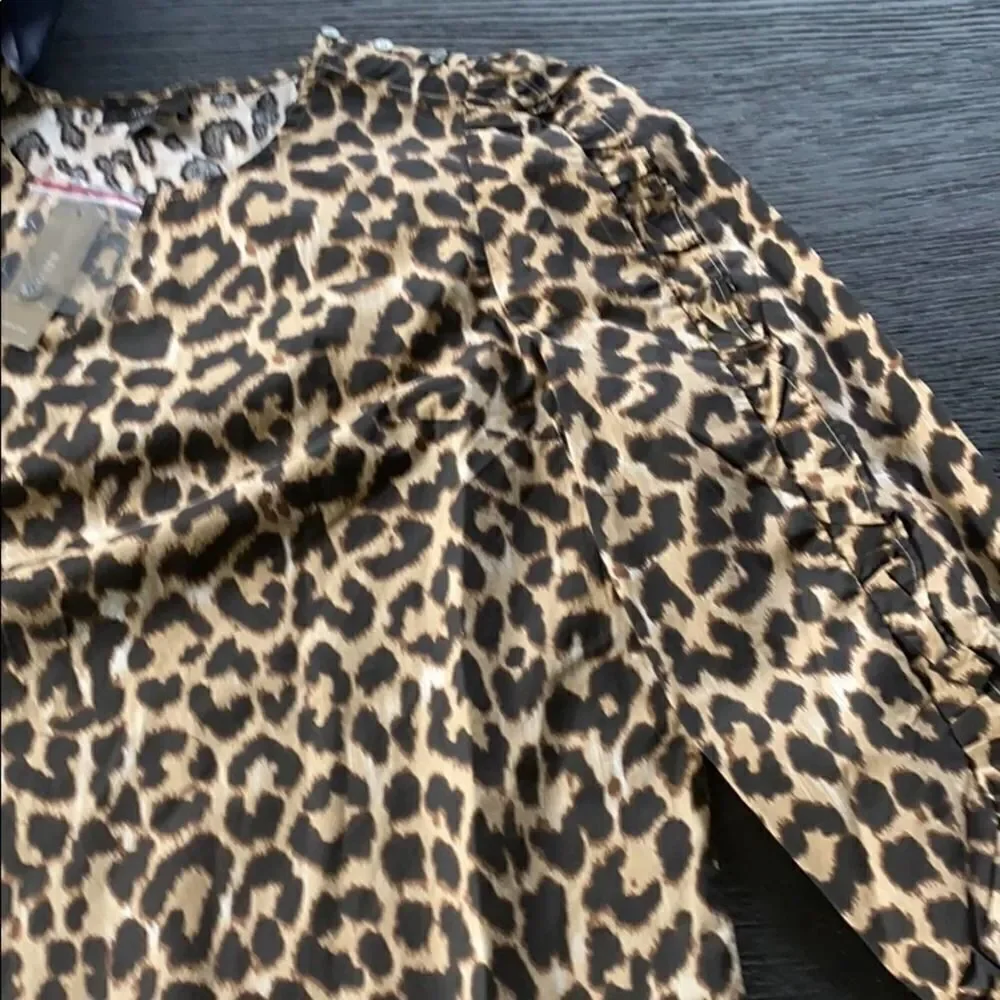 J. Crew crew leopard